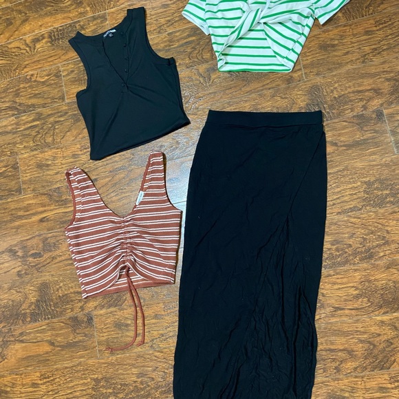 Bin of clothes, sweaters, sweats, body suits, rompers and more! - Picture 6 of 8